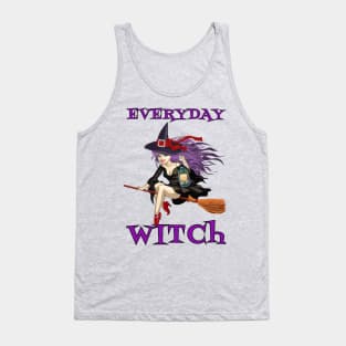 Everyday Witch Funny Halloween Wiccan Mystery Magic Gift Tank Top